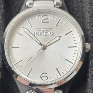 NEW Invicta Wildflower Women's Watch - 32mm, Black Leather Band (49588) #0484